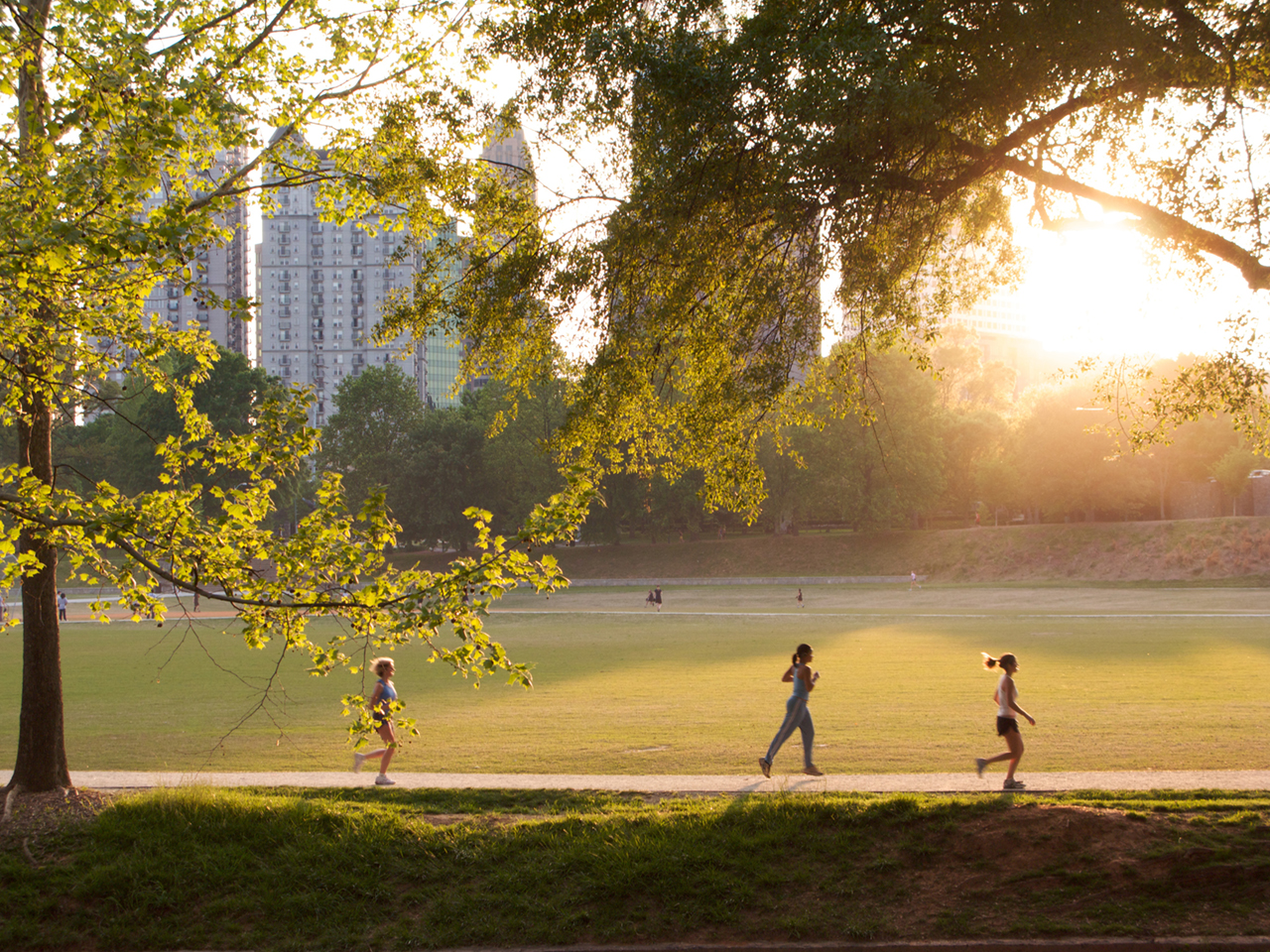 park to relax and exercise