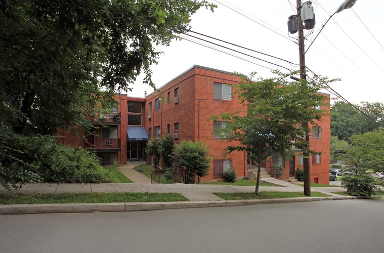 exterior view of the building at Park Place Apartments, located in Washington, DC